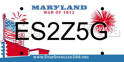 ES2Z5G Maryland License Plate