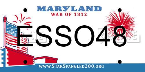 ESSO48 Maryland License Plate