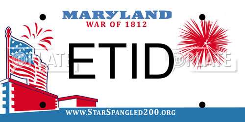 ETID Maryland License Plate