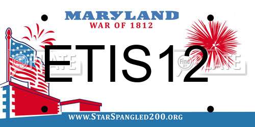 ETIS12 Maryland License Plate