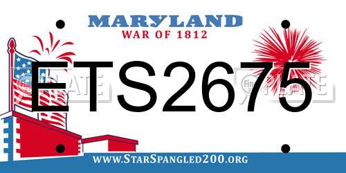 ETS2675 Maryland License Plate