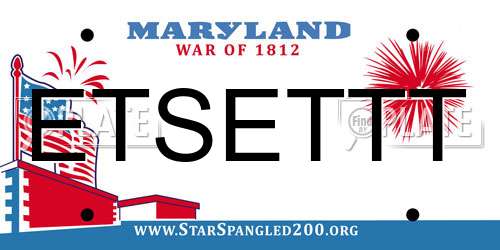 ETSETTT Maryland License Plate