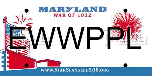 EWWPPL Maryland License Plate
