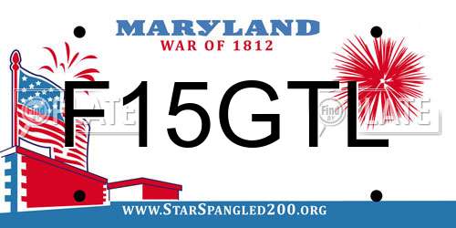 F15GTL Maryland License Plate