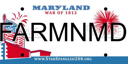 FARMNMD Maryland License Plate