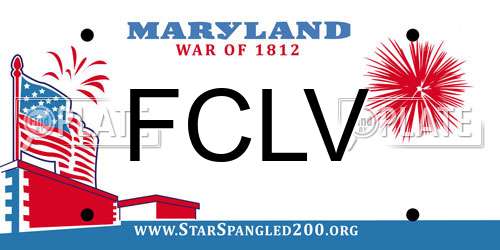 FCLV Maryland License Plate