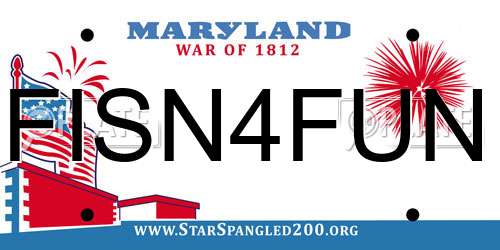 FISN4FUN Maryland License Plate