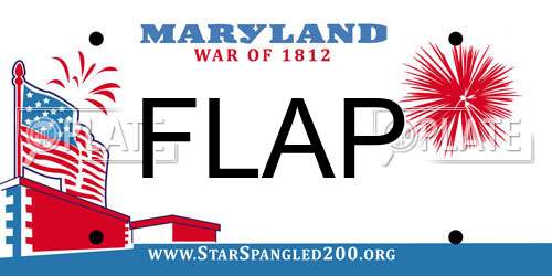 FLAP Maryland License Plate