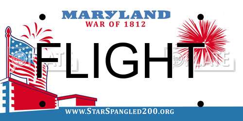 FLIGHT Maryland License Plate