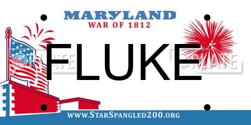 FLUKE Maryland License Plate