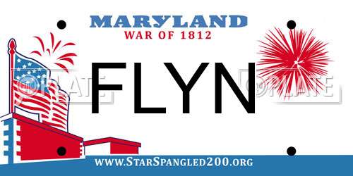FLYN Maryland License Plate