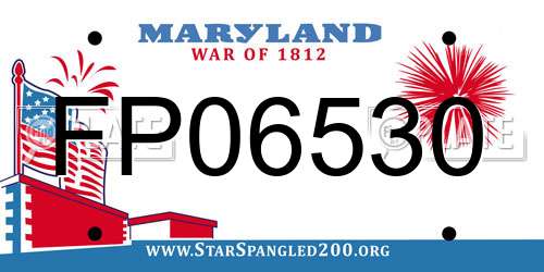 FP06530 Maryland License Plate