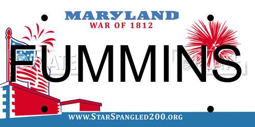 FUMMINS Maryland License Plate