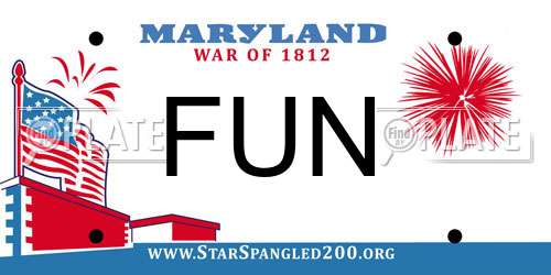 FUN Maryland License Plate
