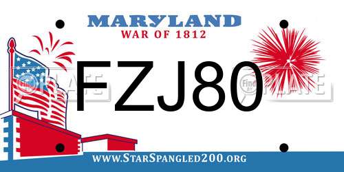 FZJ80 Maryland License Plate