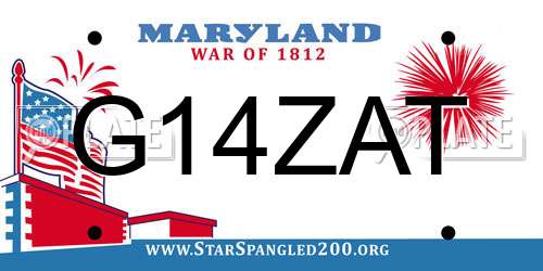 G14ZAT Maryland License Plate