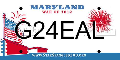 G24EAL Maryland License Plate