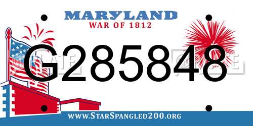 G285848 Maryland License Plate