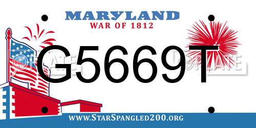 G5669T Maryland License Plate