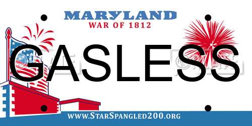 GASLESS Maryland License Plate