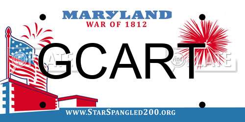 GCART Maryland License Plate