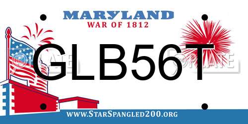 GLB56T Maryland License Plate
