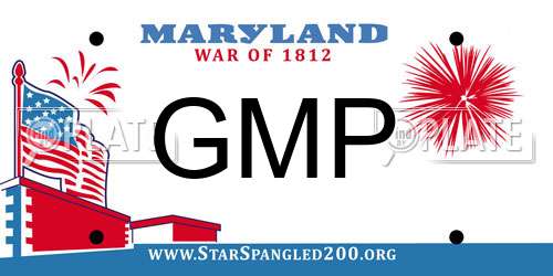 GMP Maryland License Plate