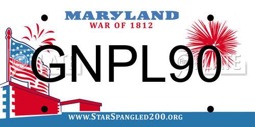 GNPL90 Maryland License Plate