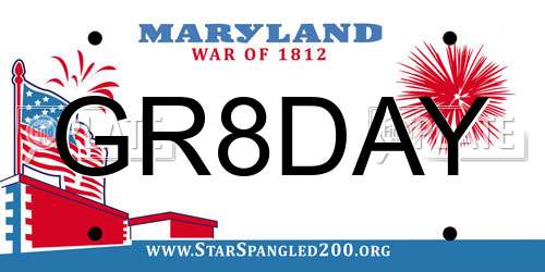 GR8DAY Maryland License Plate