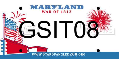 GSIT08 Maryland License Plate