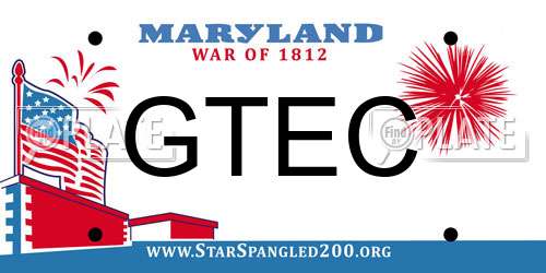 GTEC Maryland License Plate