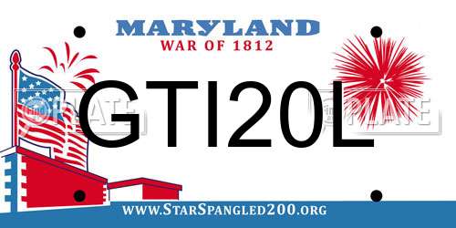 GTI20L Maryland License Plate