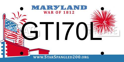 GTI70L Maryland License Plate