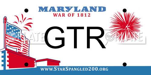GTR Maryland License Plate