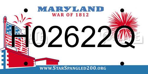H02622Q Maryland License Plate