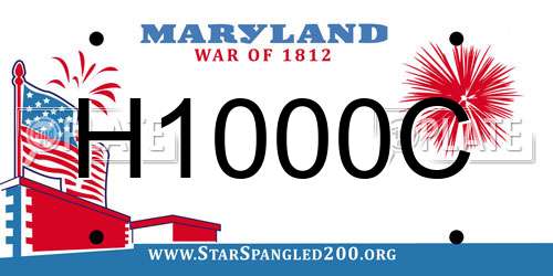 H1000C Maryland License Plate