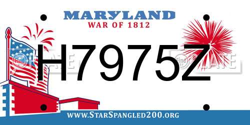 H7975Z Maryland License Plate