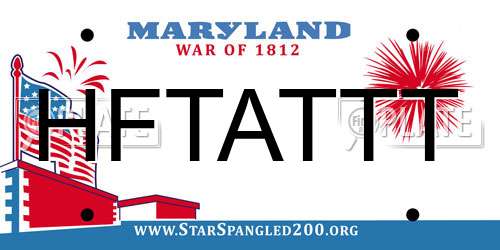 HFTATTT Maryland License Plate