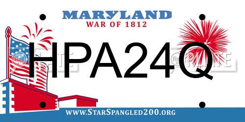 HPA24Q Maryland License Plate
