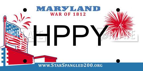 HPPY Maryland License Plate