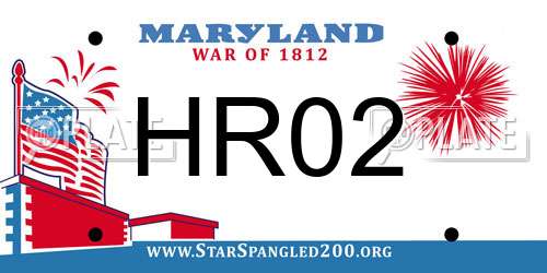 HR02 Maryland License Plate