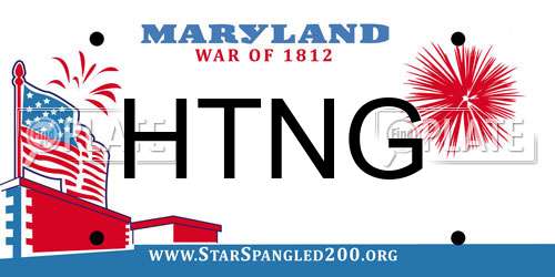 HTNG Maryland License Plate
