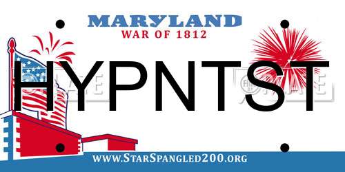 HYPNTST Maryland License Plate