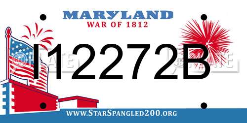 I12272B Maryland License Plate