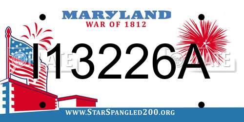 I13226A Maryland License Plate