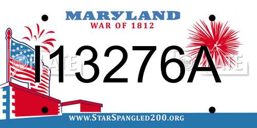 I13276A Maryland License Plate