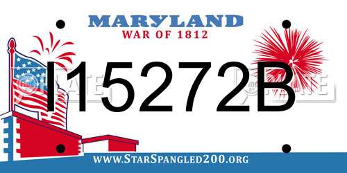 I15272B Maryland License Plate