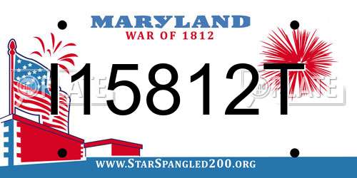 I15812T Maryland License Plate