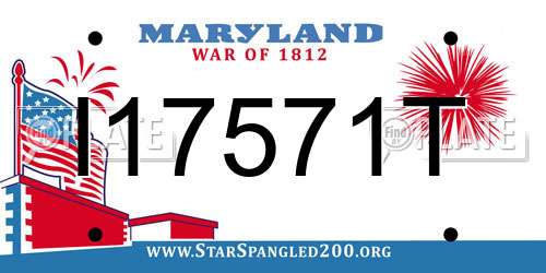 I17571T Maryland License Plate