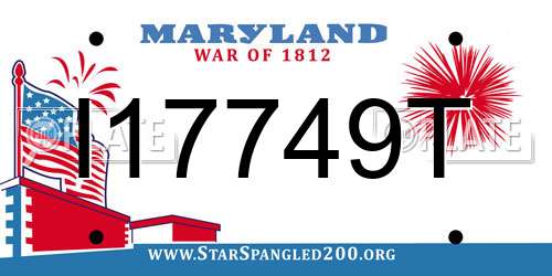 I17749T Maryland License Plate